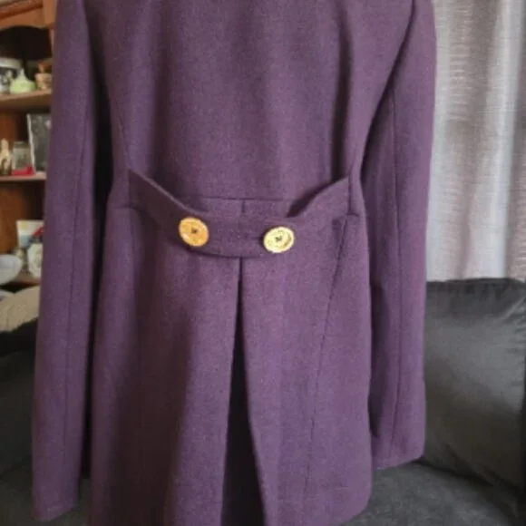 Juicy Couture Purple Pea Coat - Picture 5 of 11